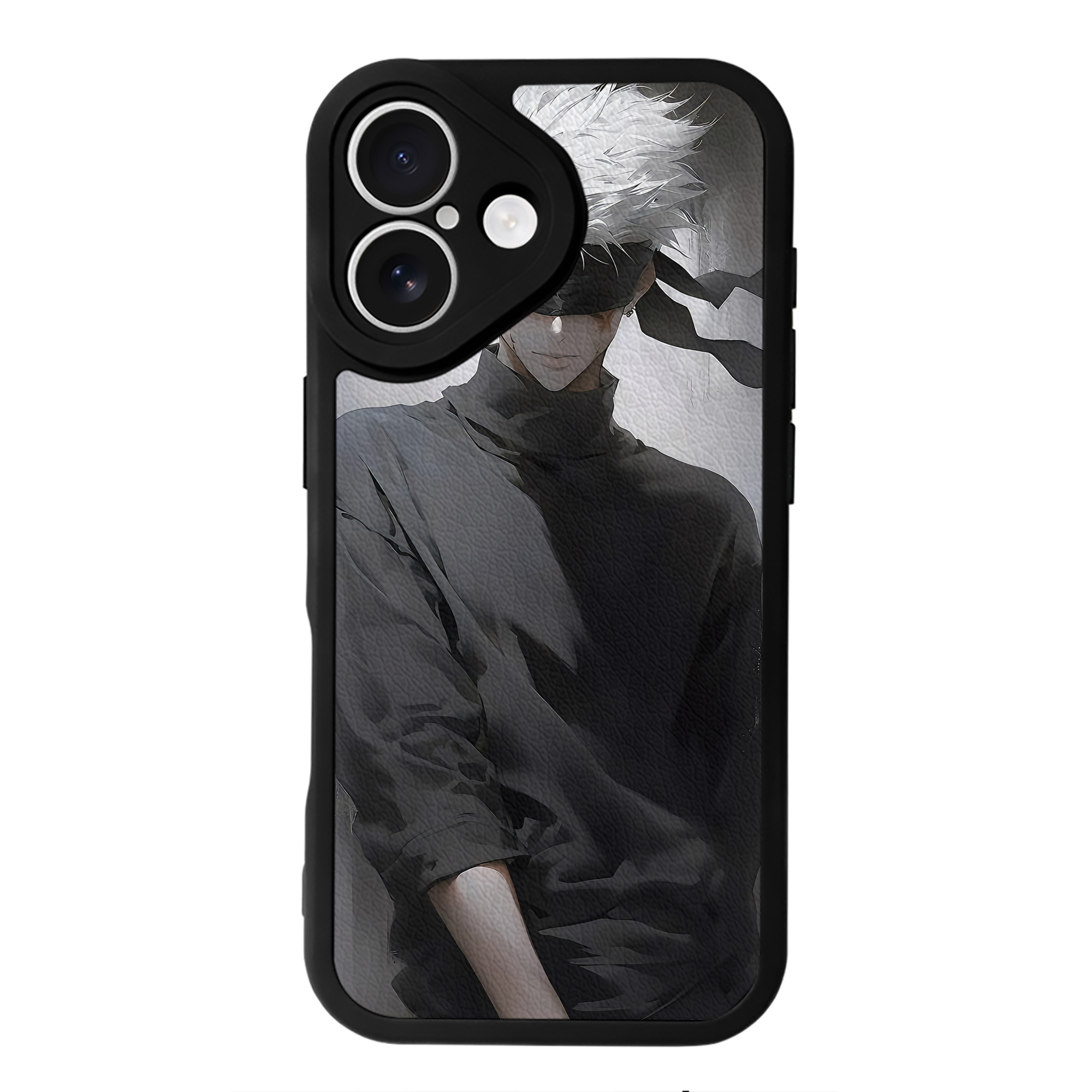 （画像用） 呪術廻戦 Jujutsu Kaisen 【iPhone 16シリーズ対応】シリコンスマホケース（レザー調） 材質：シリコン